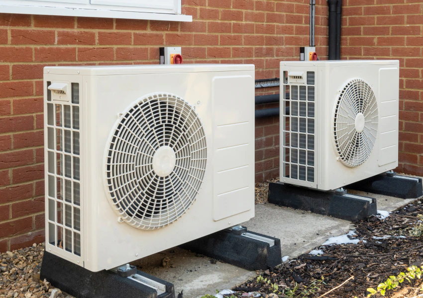 heat pump installed outside a house catalina foothills az